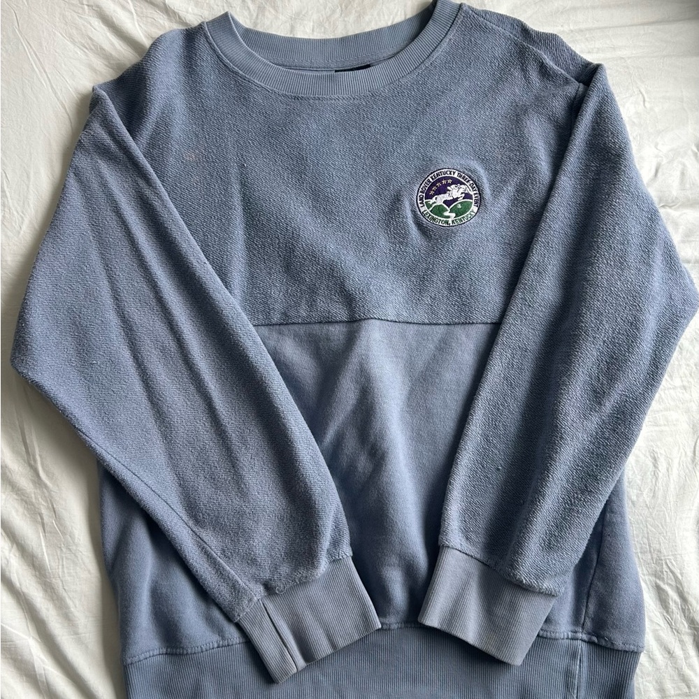 Land Rover Kentucky Three Day Event Blue Crewneck Sweatshirt with Logo